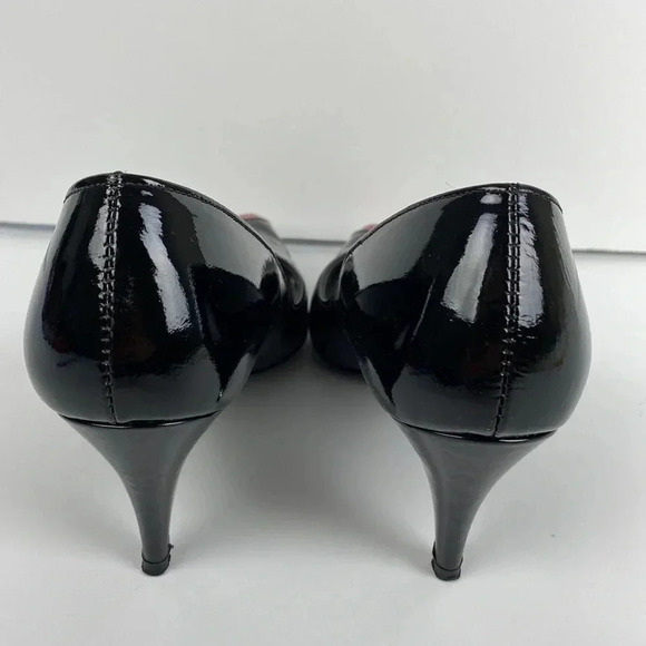 Vintage pin up rockabilly pointed toe kitten high  heels size 6.5 - Picture 4 of 15